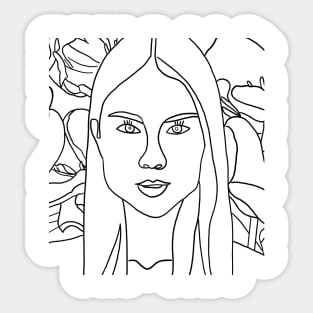 Woman face Sticker